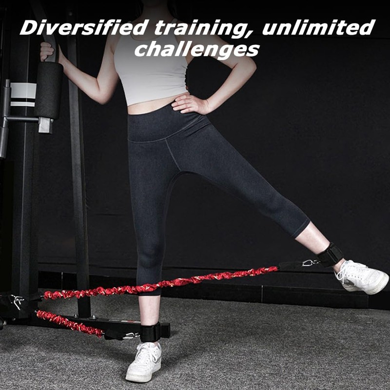 Elastic Rope,Training Belt,Kickback Strap,Hip or Leg Tension Elastic Rope,Ankle Resistance