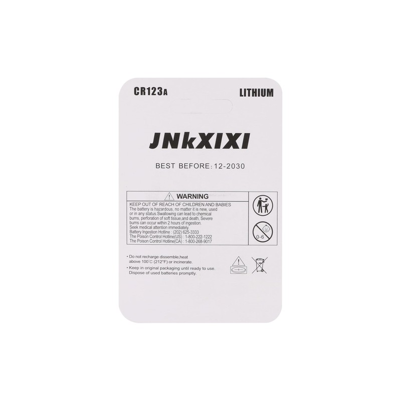 JNKXIXI CR123A 3V Lithium Battery (8)