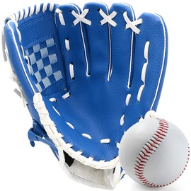 Baseball Glove,Softball Mitt,Catcher's Glove,Comfortable Softball and Baseball Mitt for Kids Youth Adults Sports and Professional Baseball,Right Hand Throw,Left Hand Glove (Sky Blue, 11.5 in)