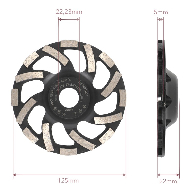 Prodiamant Professional Diamond Cup Wheel Abrasive Diamond Cup Wheel Screed,
