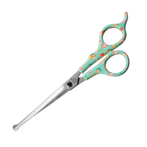 Kenchii Happy Puppy Ball Tip Shears Trimming Scissors for Dogs