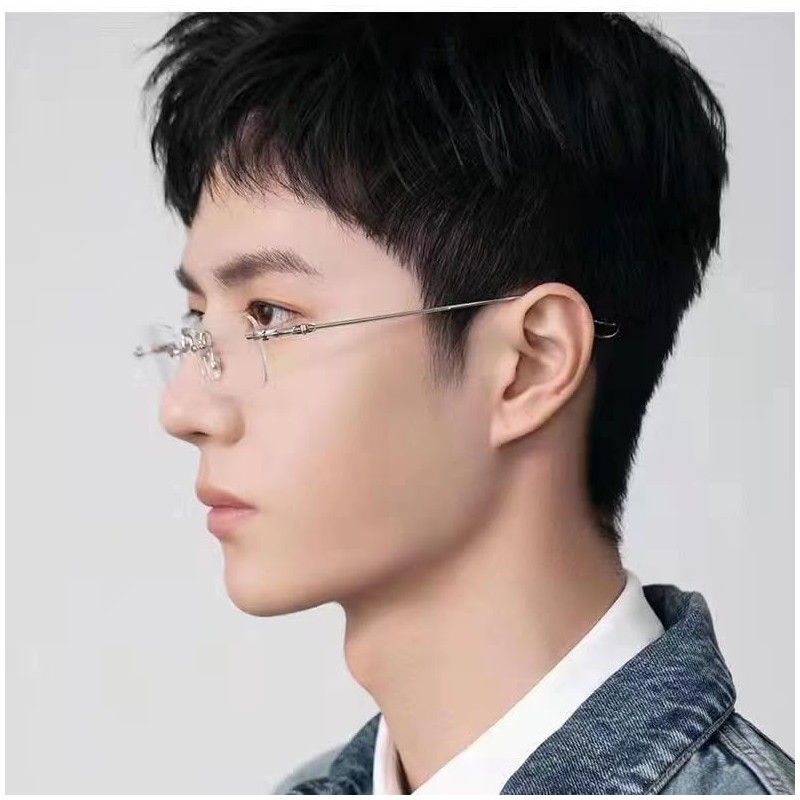 88flix Rimless Glasses, Korea, Blue Light Cut, Unisex, For PC
