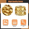TECHZONE 10PCS M6 x 9 x 8 Brass Heat Set