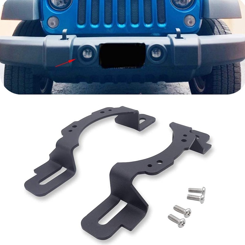 XJMOTO 4 inch LED Fog Light Front Bumper Mounting Brackets