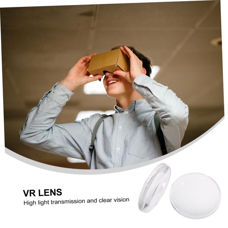 Operitacx 10pcs VR Glasses Lens Durable Light Blocking Headset Lens