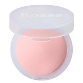 Kosas Cloud Set Face Brightening Powder - Pressed Brightening Powder, Smooths Shine Controll, Coverage for Dark Undereye & Uneven Skin - Lightweight Setting Powder - Candy (Sheer Brightening Pink)
