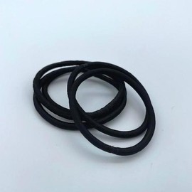 Black hair tie 3mm / 머리 헤어끈 블랙 3mm