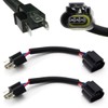 (2) iJDMTOY H4 9003 To H13 9008 Pigtail Wire Wiring