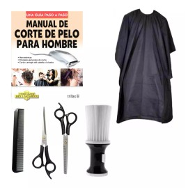 VARIABLE Libro De Corte Barbería , Tijeras , Bledo  Dispensador Talco