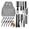 Menwai Accesorios Para Barberia Estilista Cubridor Cabello 21pcs