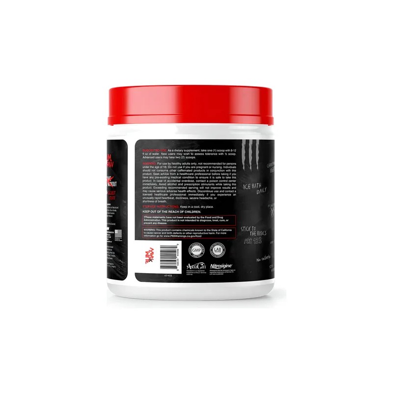 Raw Nutrition Pre Entreno Christophers Secret Stuff 40 Serv Sin