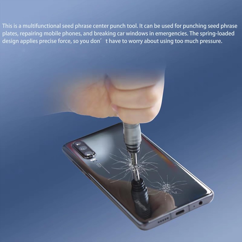 Tungsten Steel Glass Breaker Pen – Multi-Functional Tool for Emergency