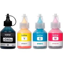Brother Kit de 4 Tintas BTD60BK BT5001Y BT5001M BT5001C