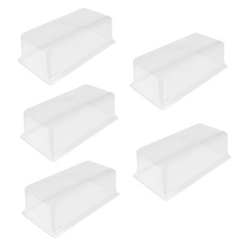 SUNPACK Sundome Plastic Humidity Dome, Clear, 7" (Pack of 5) - Ideal for Greenhouses or Indoor Growing, Maintains Humidity for Healthy Seedling Growth