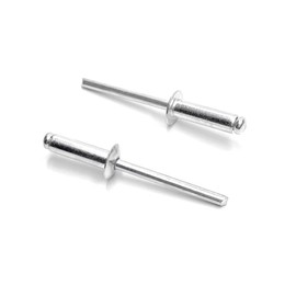 ISPINNER 100pcs 3/16" x 5/8" Aluminum Blind Rivets, 4.8 x 16mm Pop Rivets, Pack of 100 (Silver)