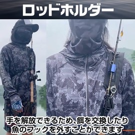 Saki&Masa Rod Holder, Rod Clip, Rod Keeper, Rod Keeper, Handsfree, Fall Prevention, Set of 2 Colors, Carabiner Included