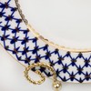Imperial/Lomonosov Cobalt Net Porcelain Dinner Plate Smooth 7.9-inch