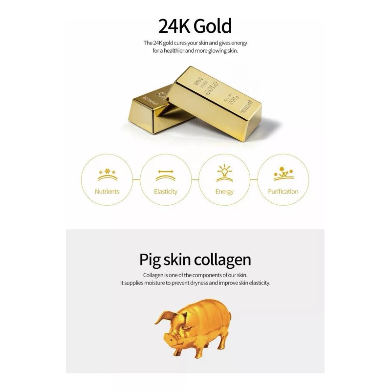 Snp - Colágeno Del Oro Ampolla Anti-aging Coreana Mascarilla