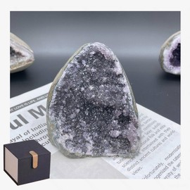 HoHpHq Natural Amethyst Crystal - One Product one Image, Real Amatista Piedra and Raw Quartz Rock Bulk, Healing Stones for Spiritual, More New Products are Being Continuously Added (61-0.78 lbs)