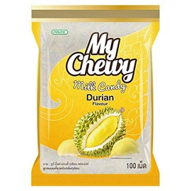 My Chewy Milk Candy, Soft Chewy Candy 100 tablet, Size 360g (Durian)