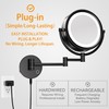 GURUN 8.5 Inch Magnifying Makeup Mirror with 3 Dimmable LED