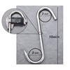 HONSHEN 12mm Heavy Duty Meat Hooks,10 inch Stainless Steel S-Hooks