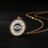 cmoonry Evil Eye Necklace 14K Gold Plated 17.7+2" O Chain