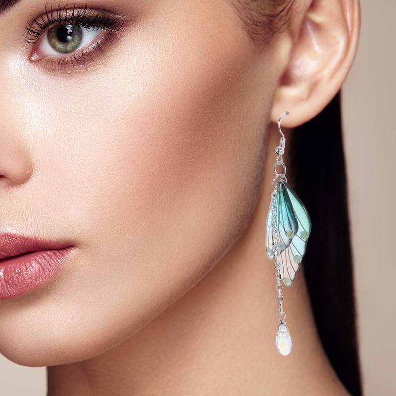 AUTSUPPL Orecchini pendenti con strass eleganti per donne, accessori per
