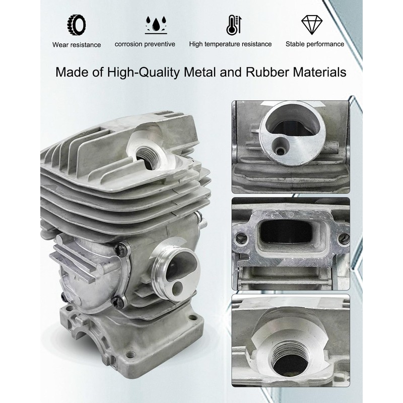 HUQUZN Cylinder Piston Kit Fit for Stihl MS291 MS291C MS