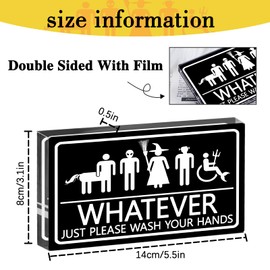 Funny Bathroom Decor Whatever Just Please Wash Your Hands Restroom Sign Funny Bathroom Signs Toilet Decor Cute Bathroom Signs Wash Your Hands Sign Cute Vanity Bathroom Sink Decorations