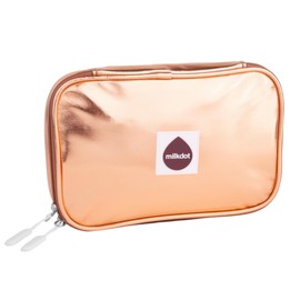 Milkdot Designer Pencil Case, Gold, Perfect for Office, College, School, Large Storage, High Capacity Bag, Pouch, Holder, Box, Organizer, Women, Men, Boys, Girls, Stylish for kids ages 3+ (Gold)