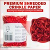 Shredded Crinkle ZigZag Kraft Paper, 200g, Red, for Gift Box