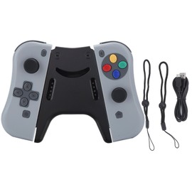 For Joycon Game Console Wireless Bluetooth Gamepad Right Left(gris foncé )