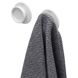 Tiger Tess, Towel Hook, White (Set of 2), 19x53x53mm