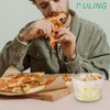 【48pack 16oz】FULING Plastic Containers with Lids Deli Disposable Food Storage