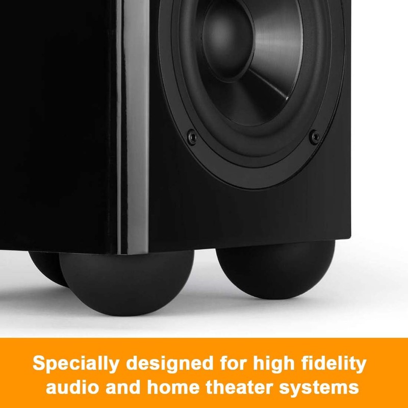 EIHI Pack of 4 Speaker Feet for Subwoofer, Effective Resonance