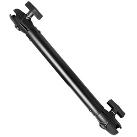 WINDFRD Aluminum Extension(18.3"/46.5cm) Double Socket Arm for 1.5 Inches / C Size / 38mm Ball Accessories, Powerful Clamp, 360° Rotation, Compatible with RAM Mount, iBolt and More