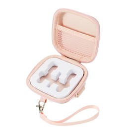 BCEPDCHR Wireless Microphone Case Lav Mic Pouch Mini Microphone Case for Wireless Lavalier Microphones Lavalier Mic Lapel Mics Plug-Play Clip on Mini Microphone (Pink)