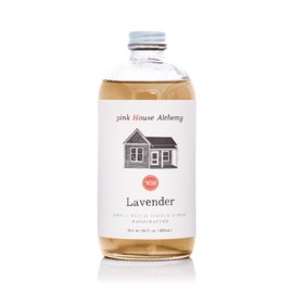 Pink House Alchemy Lavender Simple Syrup – 16oz Bottle – Handcrafted All-Natural Mixer for Coffee, Cocktails, Soda, Lemonade, Tea & Baking – Gluten-Free, Non-GMO, Vegan, Small Batch (LAV 1)