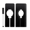 PATIKIL Clothes Dividers for Hanging Clothes, 8 Pack Rectangle Clothing