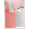 SisKokoro Compact Mirror, Rechargeable 30X Magnifying Mirror with 3 Lighting