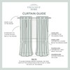 ELLE DECOR Peconic Light Filtering Back Tab Rod Pocket Curtain