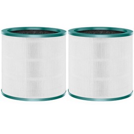 HEPA Filter Replacement for Dyson Pure Cool Link Tower Purifier TP01, TP02, TP03, AM11, BP01, 2 Pack 360° Combi HEPA and Activated Carbon Filter, Compared to Part 968126-03