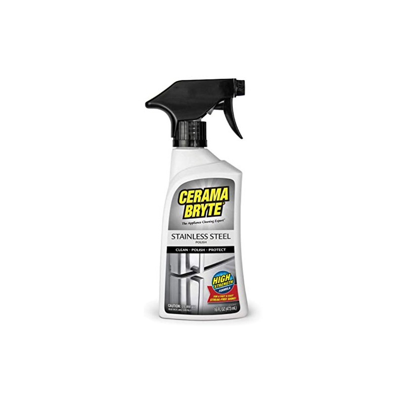 (2 Pack) Cerama Bryte Stainless Steel Cleaning Polish Trigger Spray
