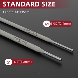 ARCCAPTAIN E7018 Welding Rod 3/32'' 5LB Low Hydrogen Carbon Steel Welding Sticks Electrodes, Welding Rods ARC Welding Equipment
