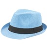 Epoch Unisex Basic Cool Lightweight Summer Derby Fedora Trilby Adjustable