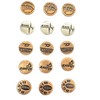 Loty Store 15 Sets 20mm Replacement Jeans Buttons Pants Metal