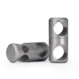 KeyUnity 2pcs Titanium Swivel Key Ring Keychain Connector, Swivel Key Holder, Quick Release Keyring, Detachable Keychain Connector, EDC Anti-Tangle 360°Rotating Key Linker for Carabiners & Split Rings