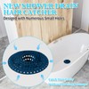 Aluvor Bathtub Drain Hair Catcher,Silicone Tub Hair Catcher Drain Protector,All-in-one