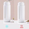 310ml Glass Cup with Lid Portable Dual Purpose Water Mug